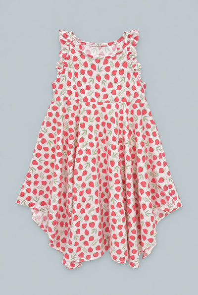 Emma's Racerback Dress - Strawberry Basil