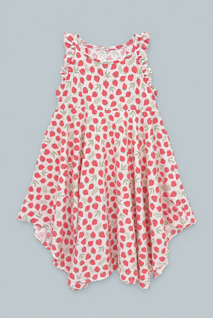 Emma's Racerback Dress - Strawberry Basil