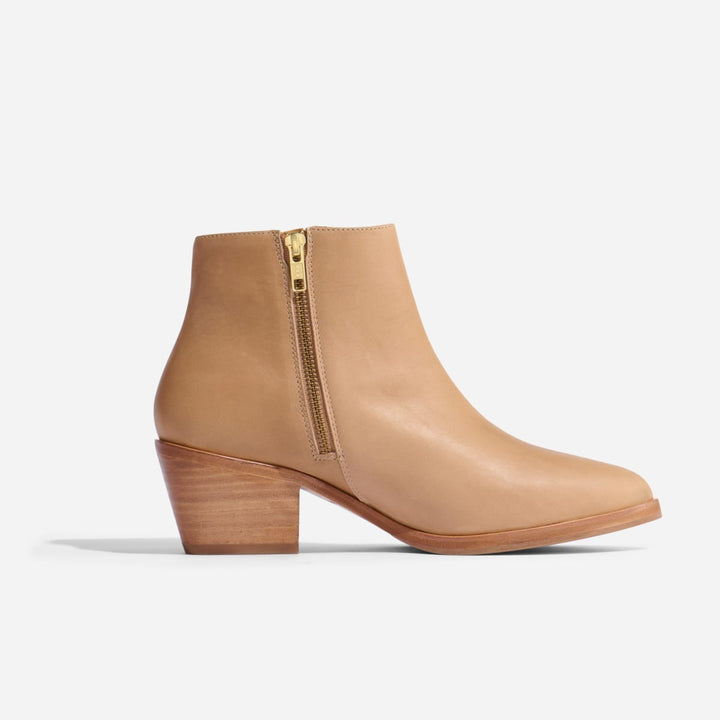 Marisa Inside Zip Boot - Almond