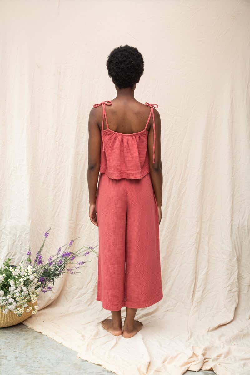 Janis Organic Cotton Top - Rose