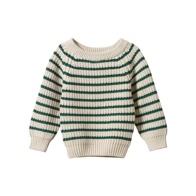 Billy Jumper - Pine Sailor Stripe