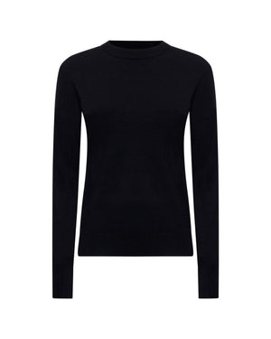 Basic Long-sleeved Shirt - Black