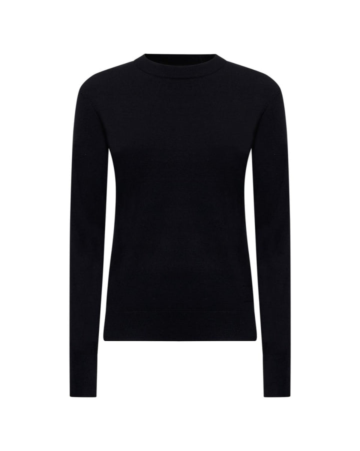 Basic Long-sleeved Shirt - Black