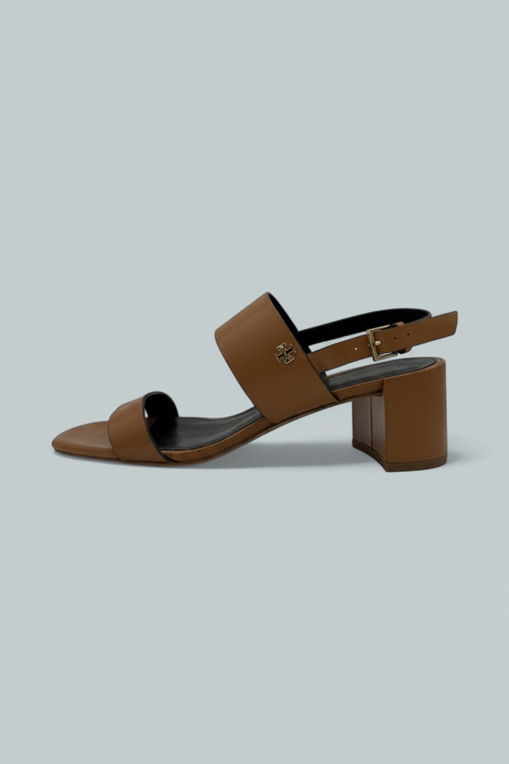 Double T Heel Sandal - Caramel Corn