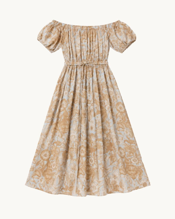Sofi Off Shoulder Dress - Beige