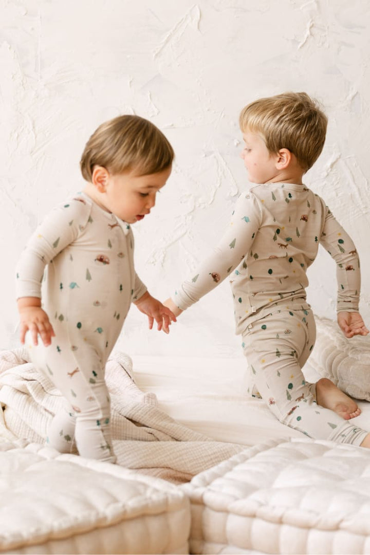 Modal Convertible Footy Pajamas - Camping