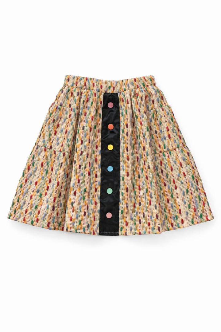 Textured Aline Skirt - Rainbow