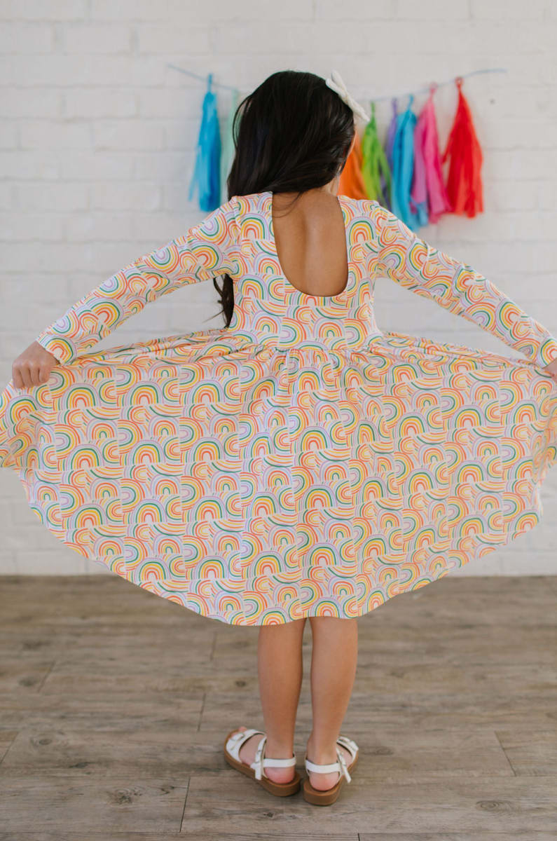 Gwendolyn Dress - Primary Rainbow