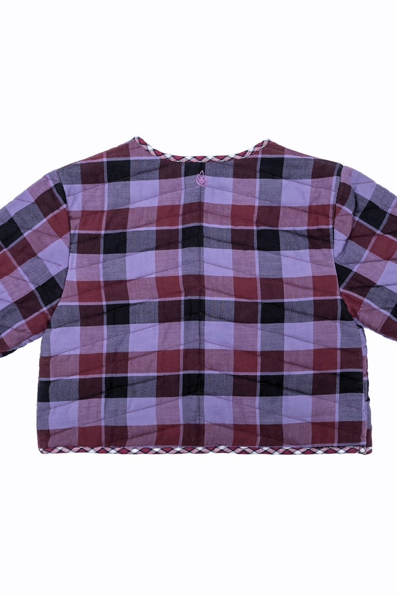 Adult Jacket - Purple Tartan Quilt