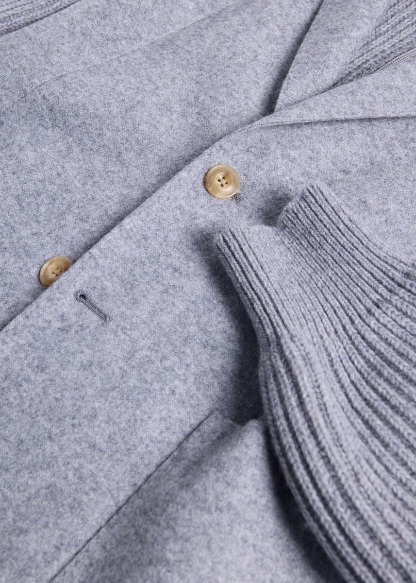 Wool Jersey Blazer - Grey