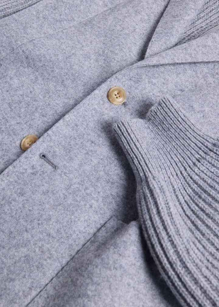 Wool Jersey Blazer - Grey