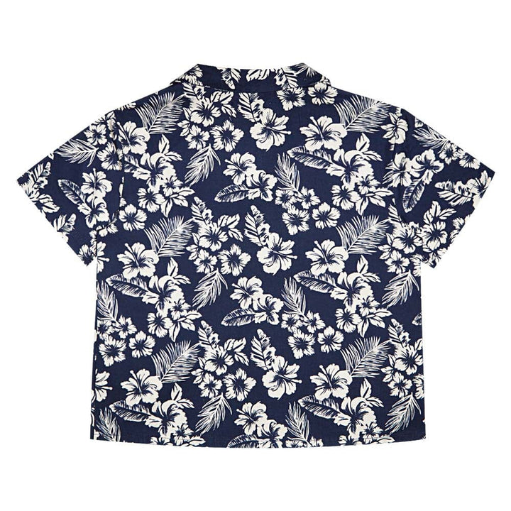 Boy Hibiscus Shirt - Hibiscus Print Shirts The New Society 