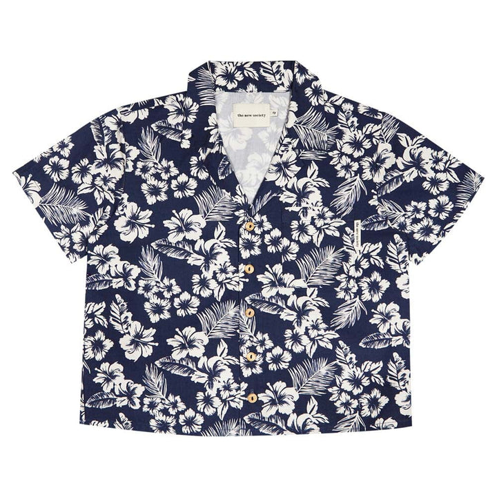 Boy Hibiscus Shirt - Hibiscus Print Shirts The New Society 