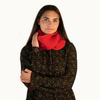 Chunky Criss Cross Neck Warmer - Red