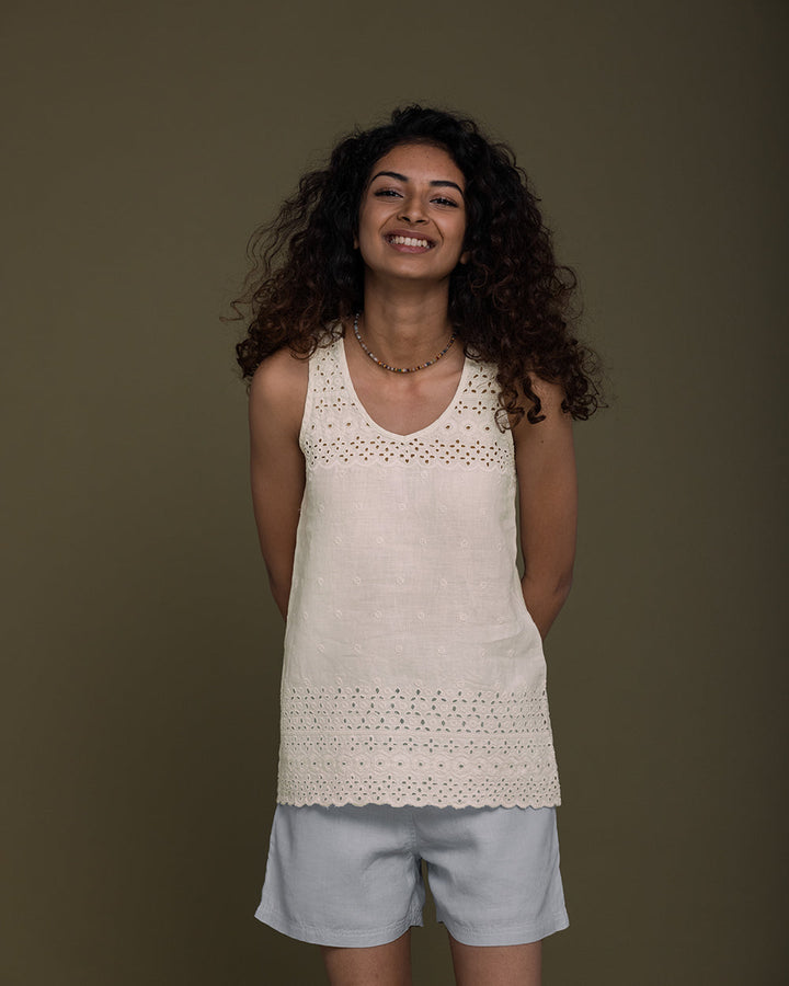 The Beach Shack Shirt - Shell Off-White