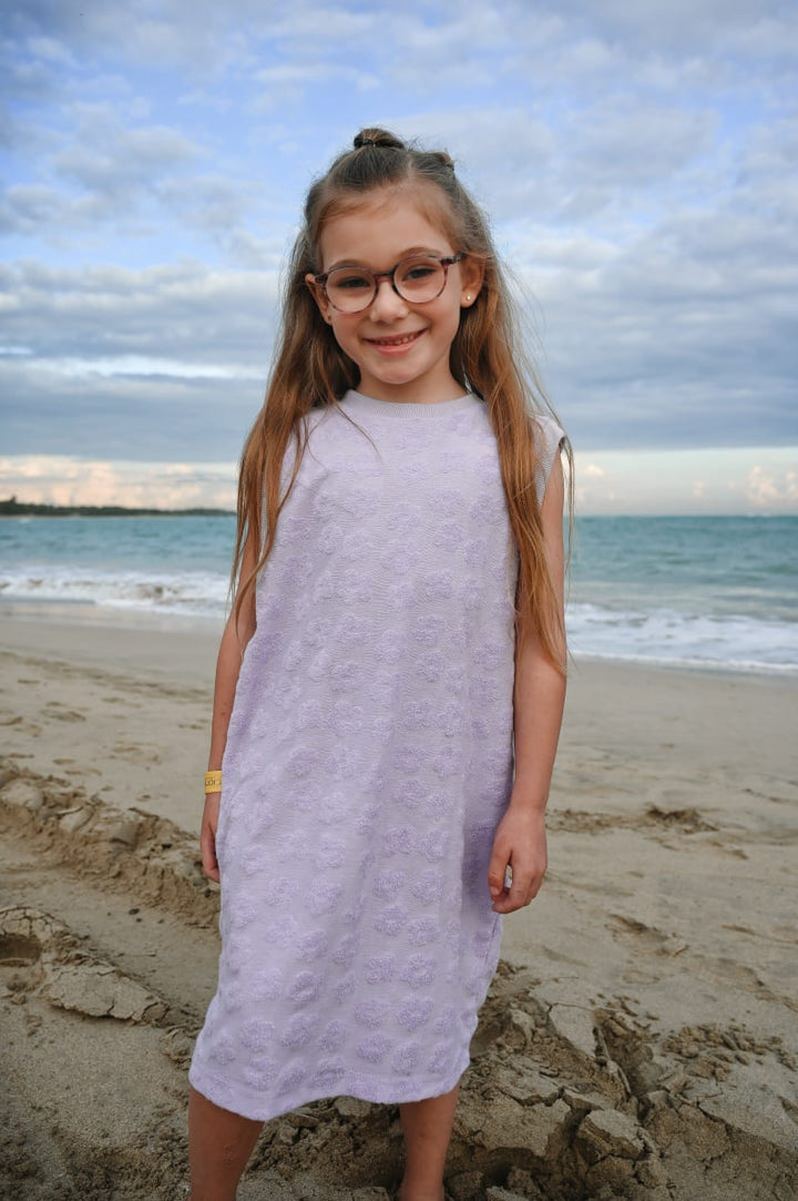 Grow With Me Tunic Dress - Lavender Macaron Flowers