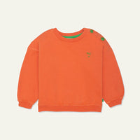 Recycled Cotton Coral Kid Sweatshirt - Coral