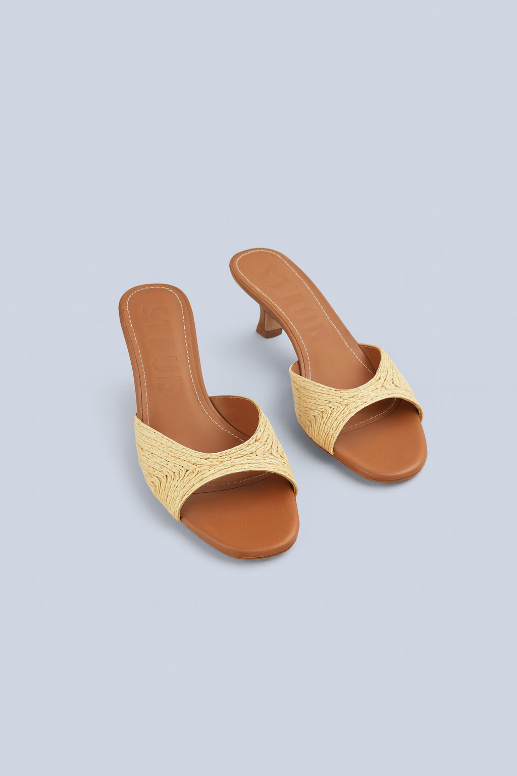 Women's Brigitte Mule Sandals - Natural Raffia