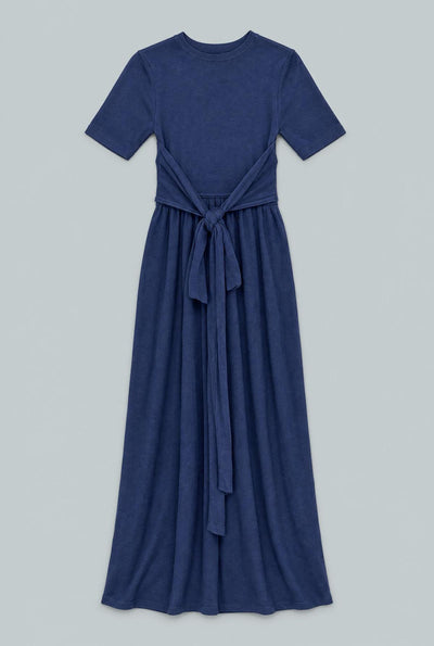 Front Tie Maxi Dress - Navy