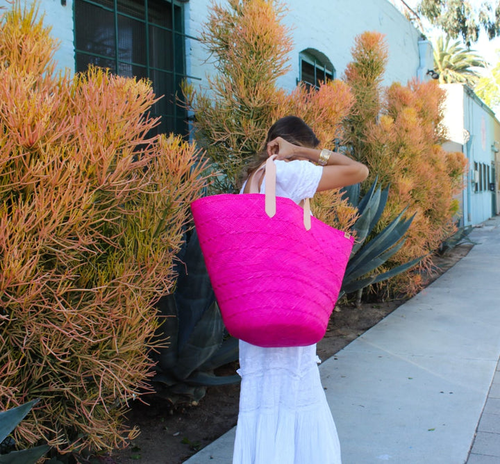 Maracaibo Hot Pink Large Basket