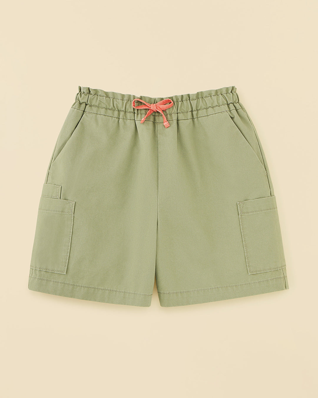 Organic Cotton Cargo Shorts - Oil Green