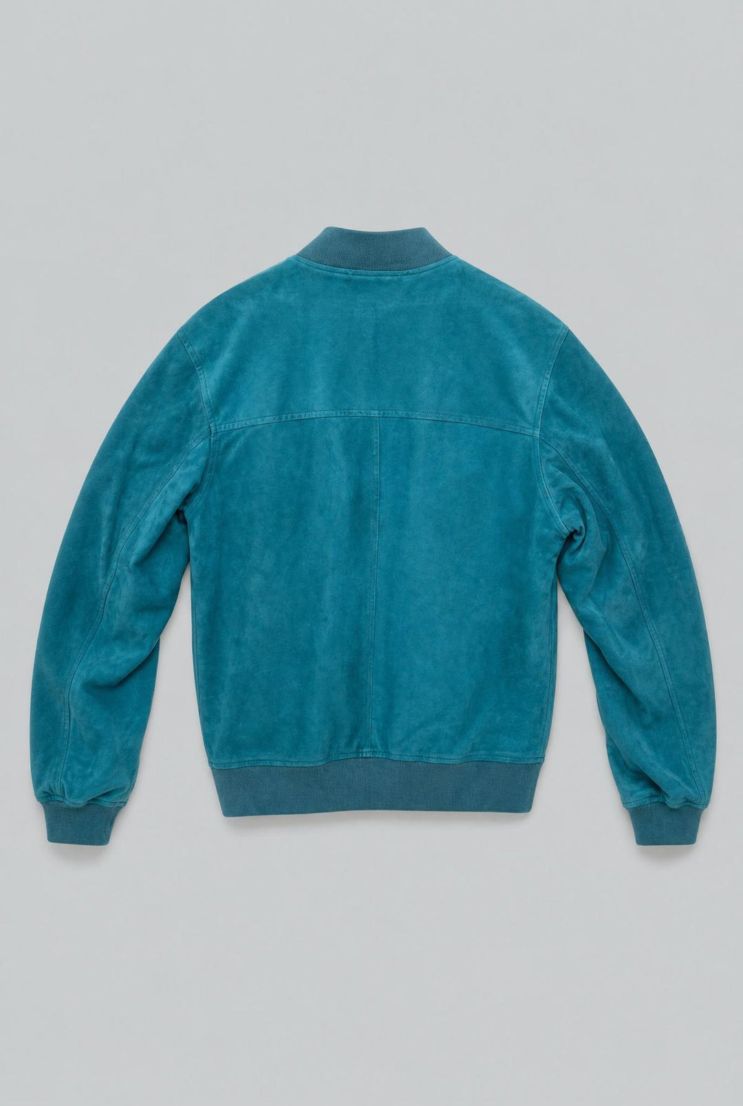 Petrol and Royal Blue Leather Jacket - Petrol