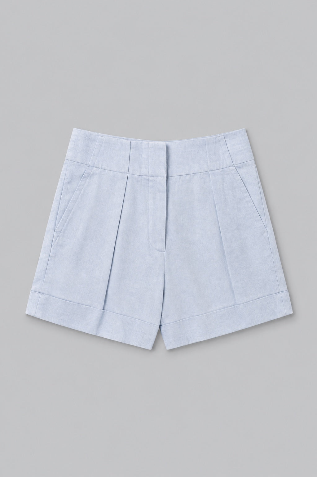 Pleated Shorts - Blue