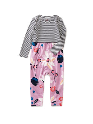 Print Mix Baby Romper - Kimono Floral