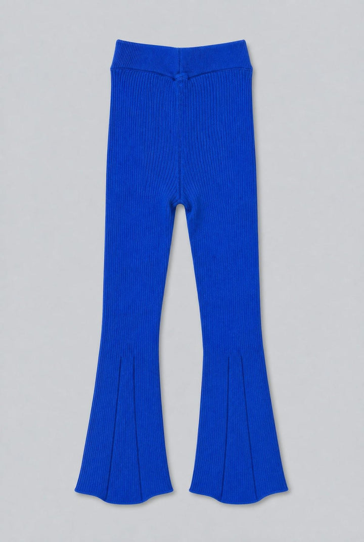 Flare Sweater Pants - Cobalt