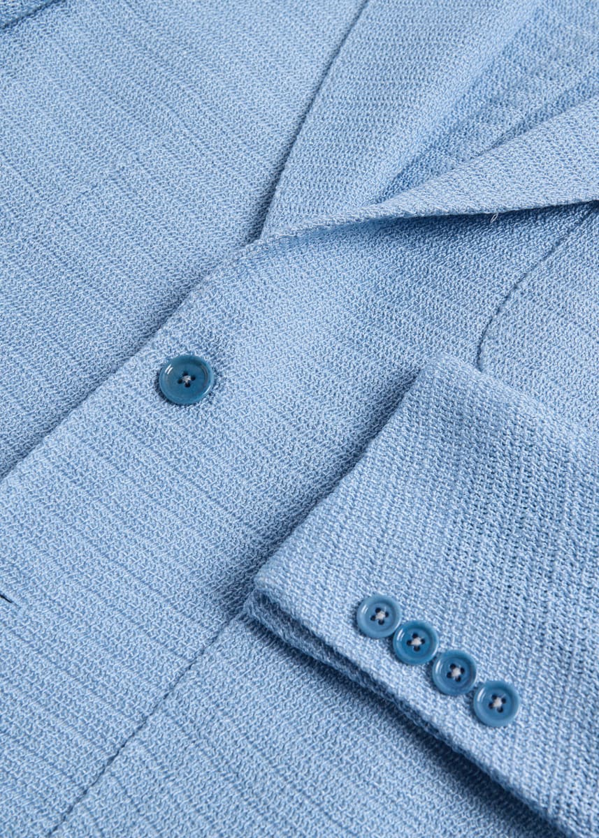 Phineas Cole Open Weave Jacket - Light Blue