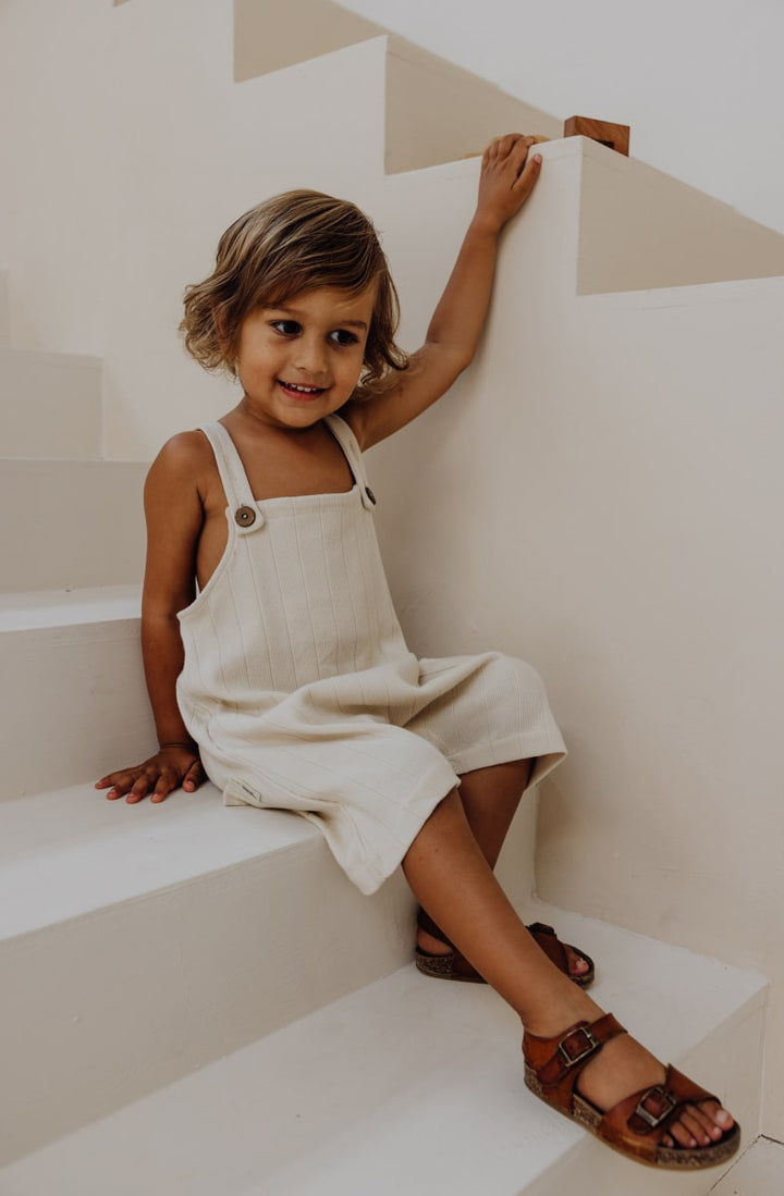 Rib Overalls - Bone