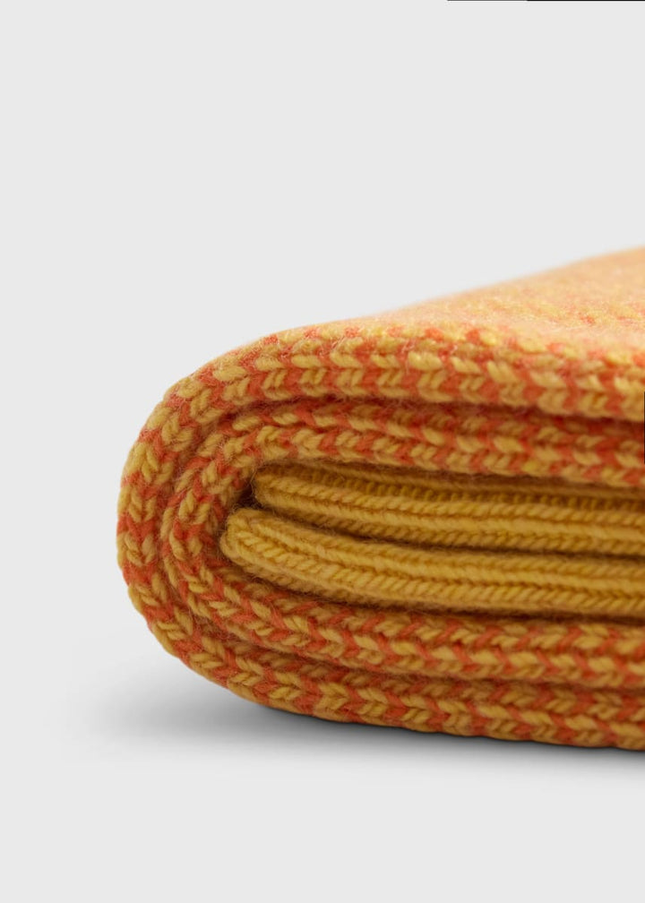 Crew Cashmere & Viscose Oxford Sock - Gold