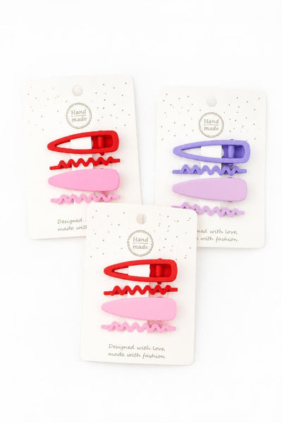 Miki Miette Solid Hair Clip 3-Pack