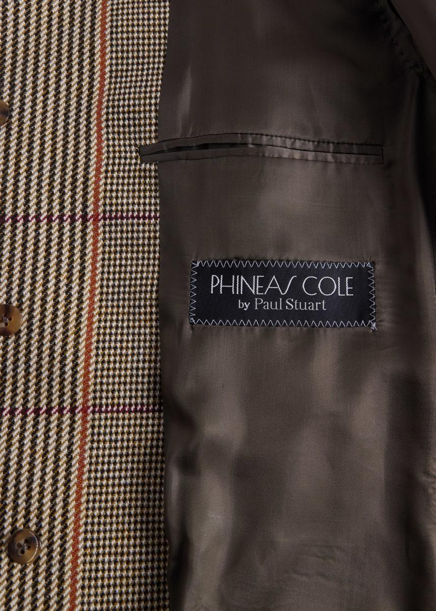 Russel Plaid Overcoat - Brown