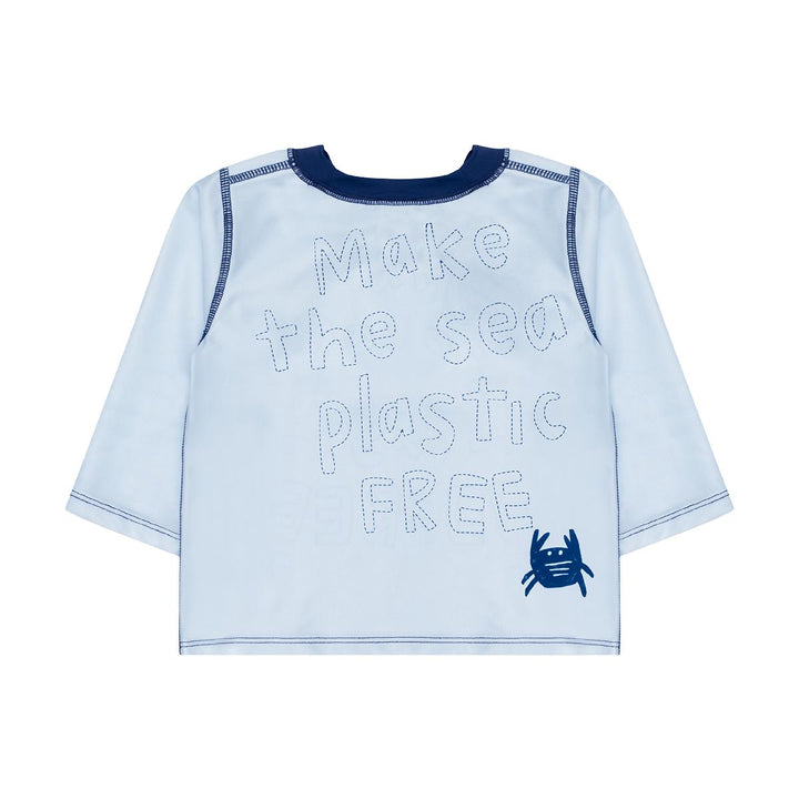 Make the Sea Plastic Free Rashguard - Powder Blue