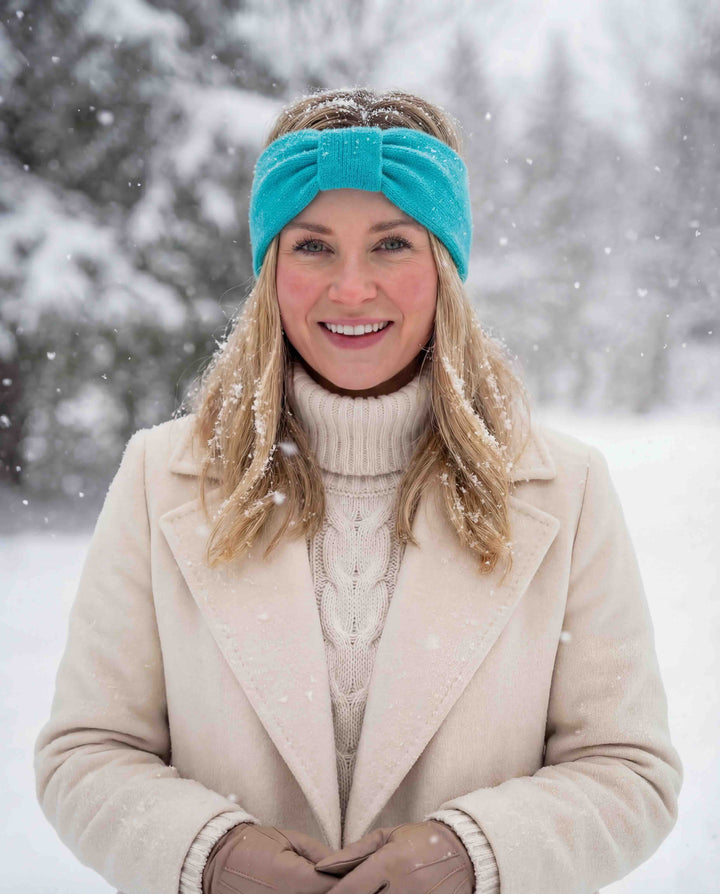 Headband With Knot - Turquoise