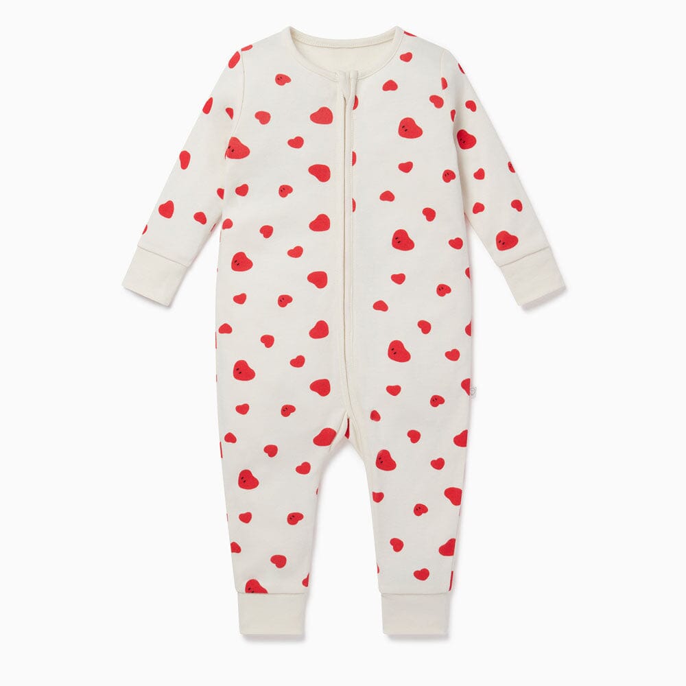 Hearts Clever Zip Lounge Onesie Sleepwear Mori 