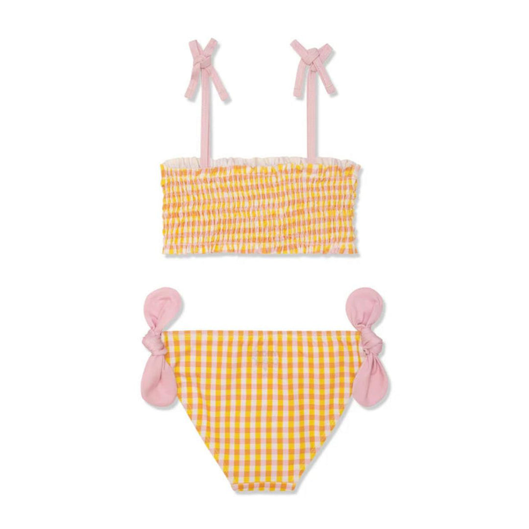 Kids Gingham Girl Bikini - Yellow