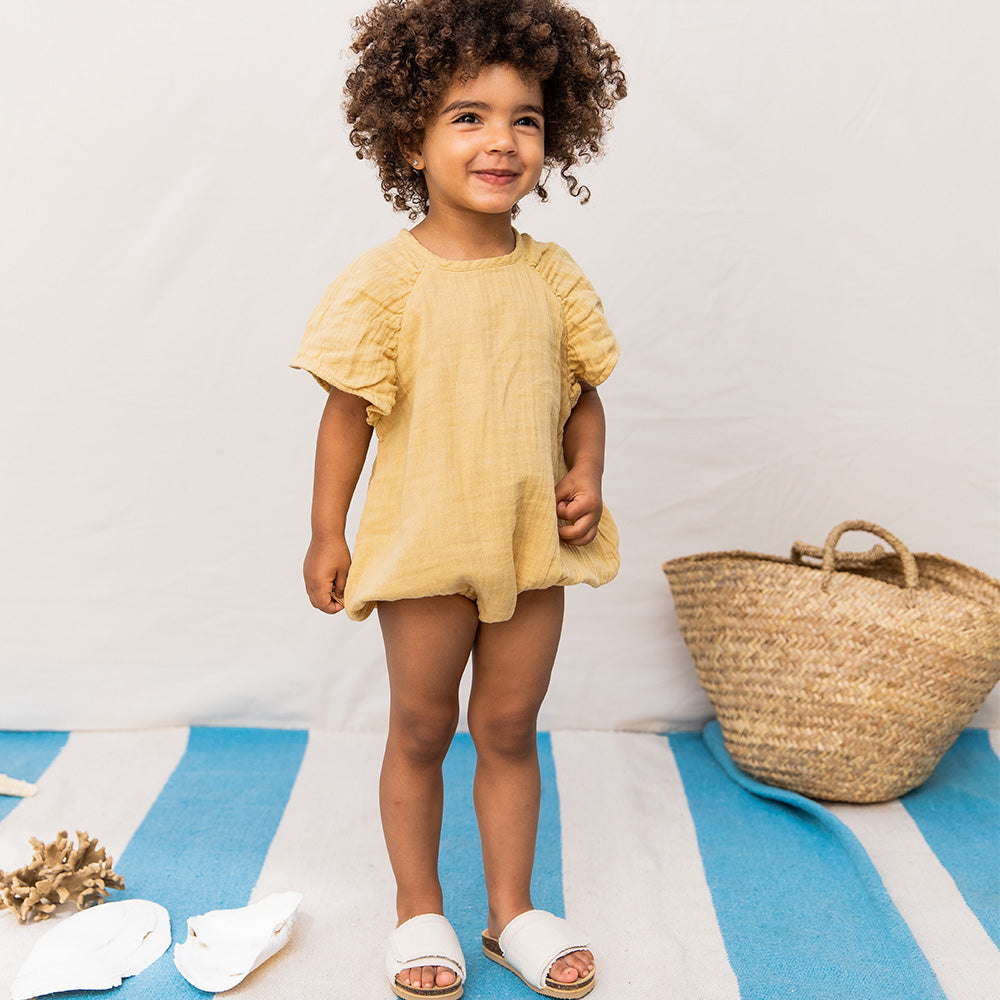 Honey Puff Overall - Brown