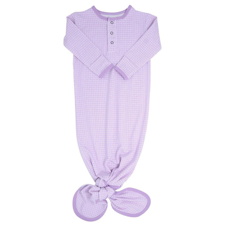 Knotted Gown - Purple Basketweave