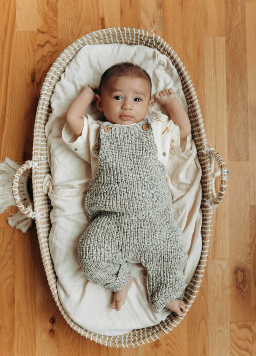 Knit Overalls - Rhino Gray