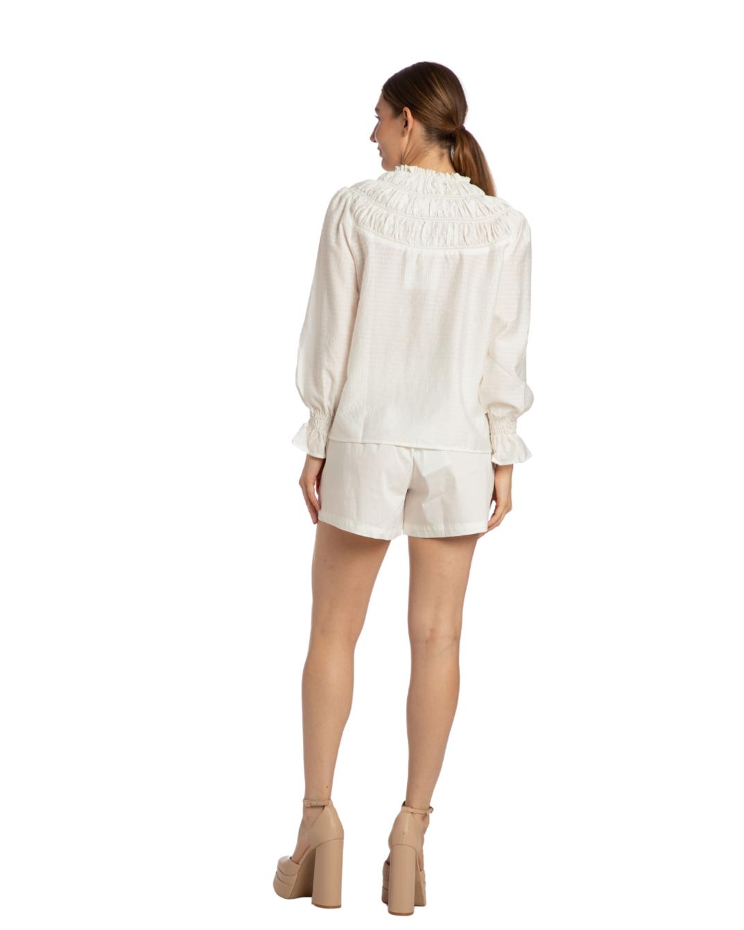 Jane Top - White Texture