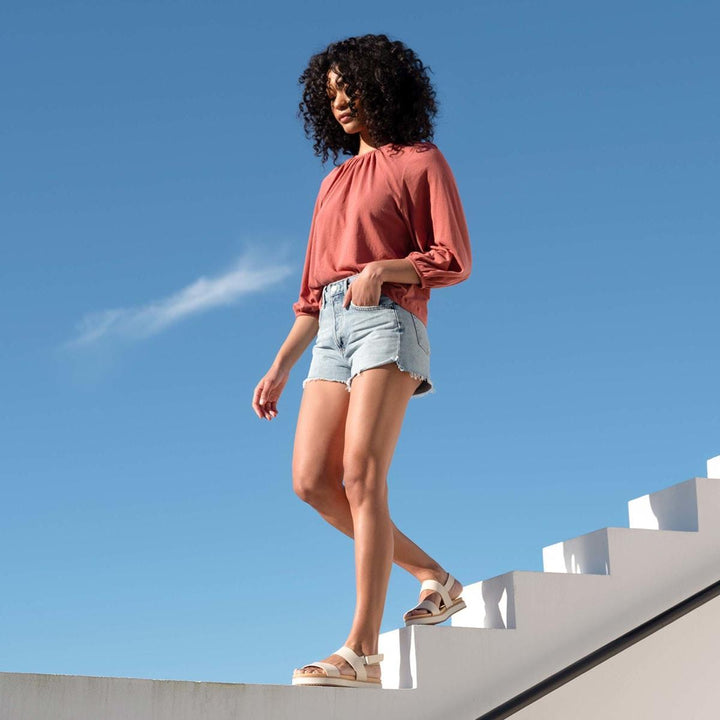 Go-To Flatform Sandal - Bone - FINAL SALE