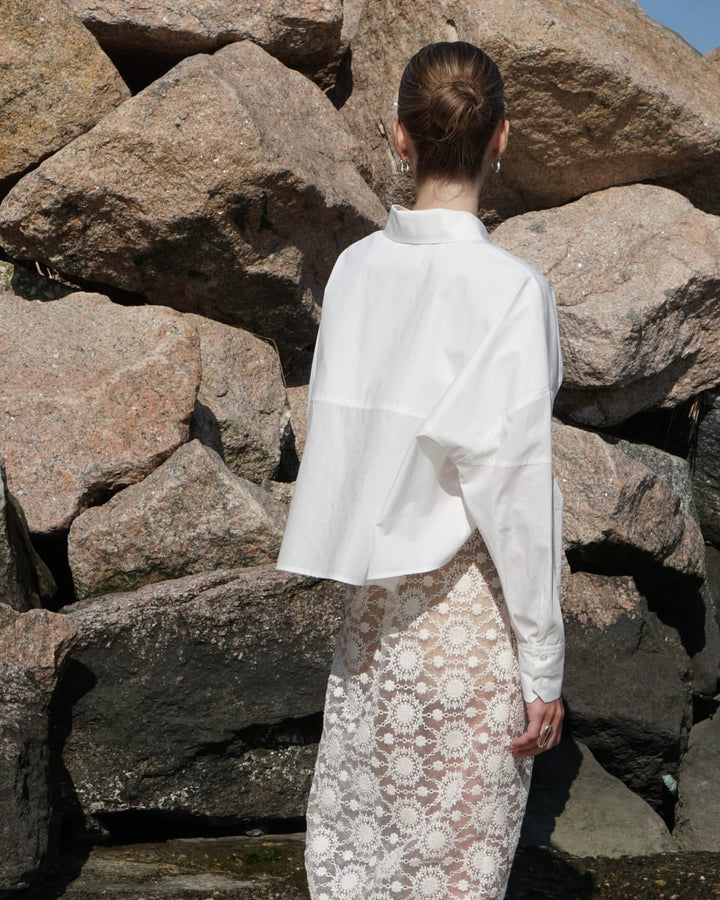 Ellie Button Down - White