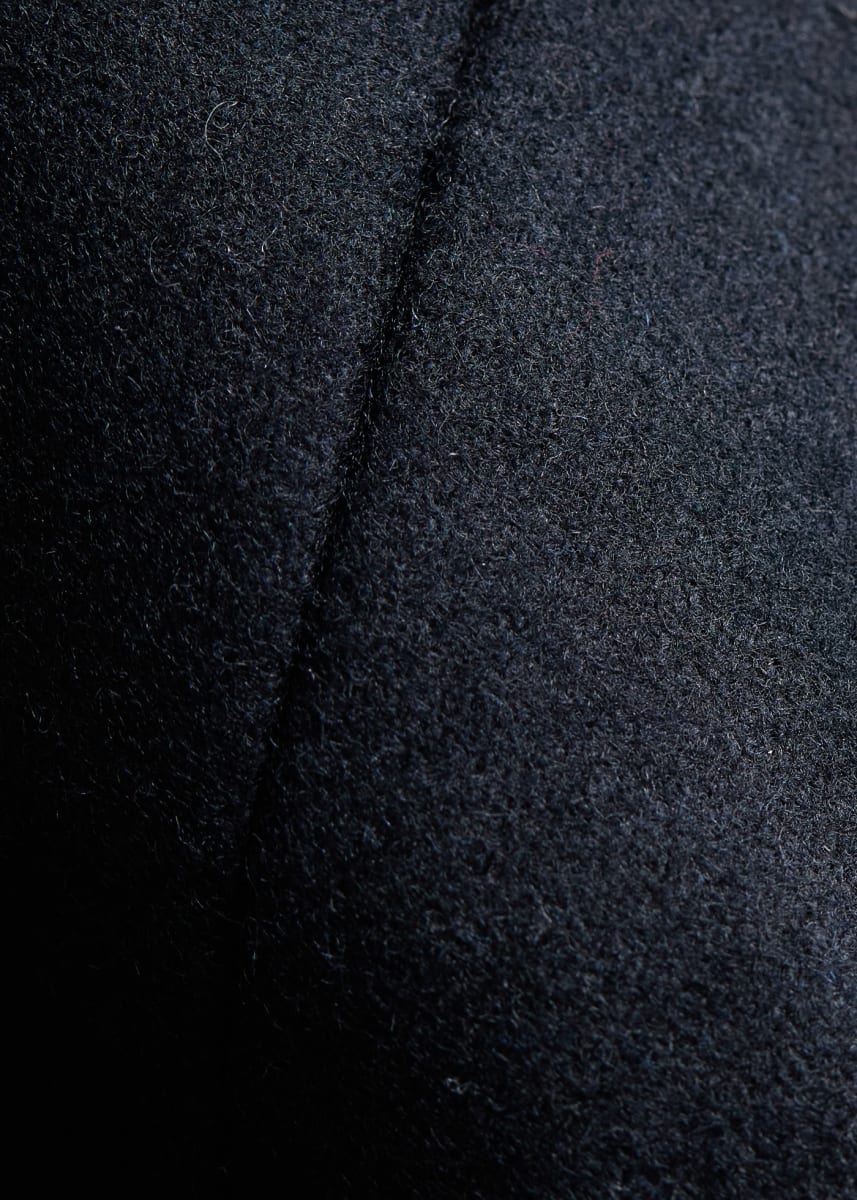 Super 100 Wool Flannel Gurka Pant - Black