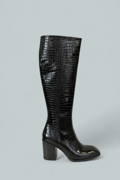 Women's Teresa Block Heel Boots - Black