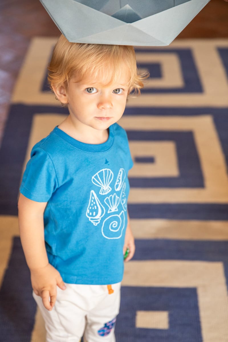 Seashell Baby T-Shirt - French Blue