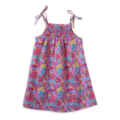 Betty Girls Smocked Strap Dress - Orchid