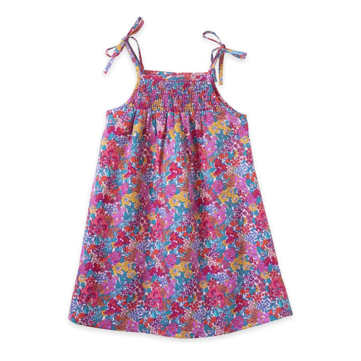 Betty Girls Smocked Strap Dress - Orchid