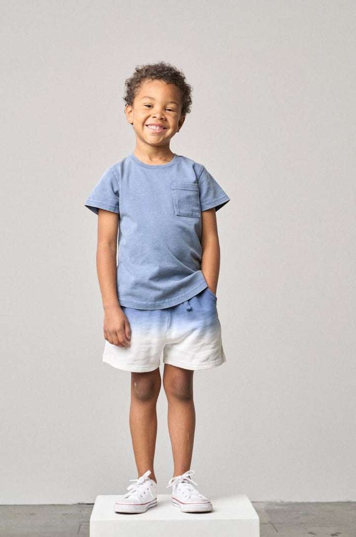 Ombre Sweatshort - Blue